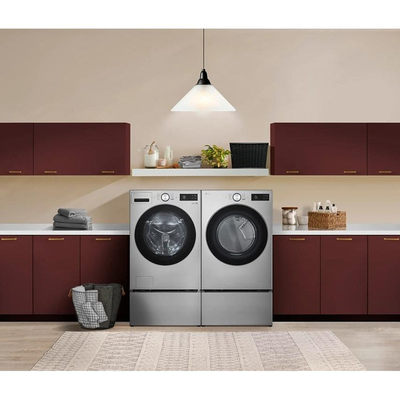 LG 7.4 cu. ft. Ultra Large Capacity Smart Front Load Gas Dryer with Tu