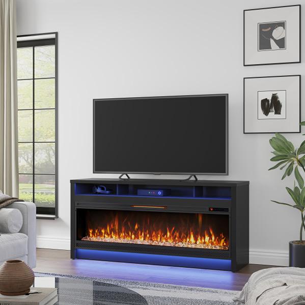  Twin-Star International Colin Freestanding Electric Fireplace 60MM117-F966 IMAGE 4