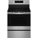  GE Profile 30-inch Smart Freestanding Electric Convection Range with No Preheat Air Fry and EasyWash™ Oven Tray PRF700AYFS IMAGE 1