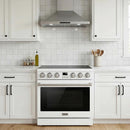  Thor Kitchen 36-inch Freestanding Electric Range with Convection Technology ARE36W IMAGE 12