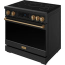  Thor Kitchen 36-inch Freestanding Induction/Electric Range with Tilt Panel RSI36B-BRZ IMAGE 4