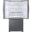  Samsung 33-inch, 25 cu.ft. Bespoke AI 3-Door French Door Refrigerator RF25C5A01SRAA IMAGE 2