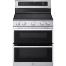  LG 30-inch, 7.3 cu. ft. Smart Electric Double Oven Freestanding Range with ProBake Convection® LDEL7324YE IMAGE 1