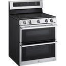  LG 30-inch, 7.3 cu. ft. Smart Electric Double Oven Freestanding Range with ProBake Convection® LDEL7324YE IMAGE 5