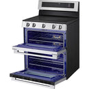 LG 30-inch, 7.3 cu. ft. Smart Electric Double Oven Freestanding Range with ProBake Convection® LDEL7324YE IMAGE 7