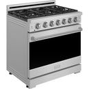  Thor Kitchen 36-inch Freestanding Gas Range with Precision Knob Control RSG36P IMAGE 3