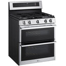  LG 30-inch Gas Double Oven Range with Air Fry LDGL6924Y IMAGE 10