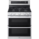  LG 30-inch Gas Double Oven Range with Air Fry LDGL6924Y IMAGE 2