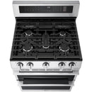  LG 30-inch Gas Double Oven Range with Air Fry LDGL6924Y IMAGE 3